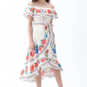 Floral Off-Shoulder Dress